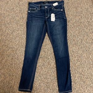 *EXPRESS* Dark blue stretchy skinny jeans